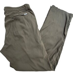Orvis Tech Pants Mens W36 L34 Olive Green Hiking Outdoor Performance Lightweight